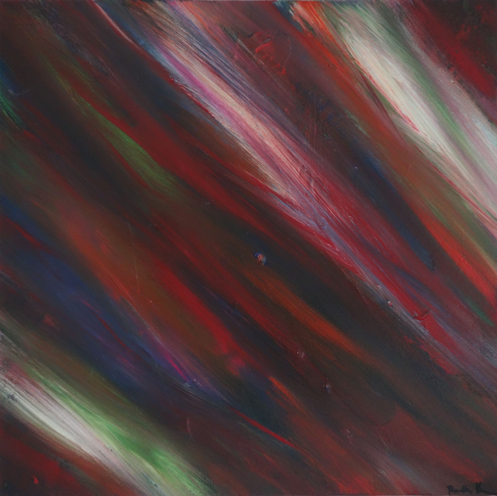duhová závěj, 40/40 cm, 2013, akryl na plátně